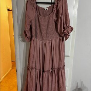 Ivy City Co Lani Dress in Dusty Pink